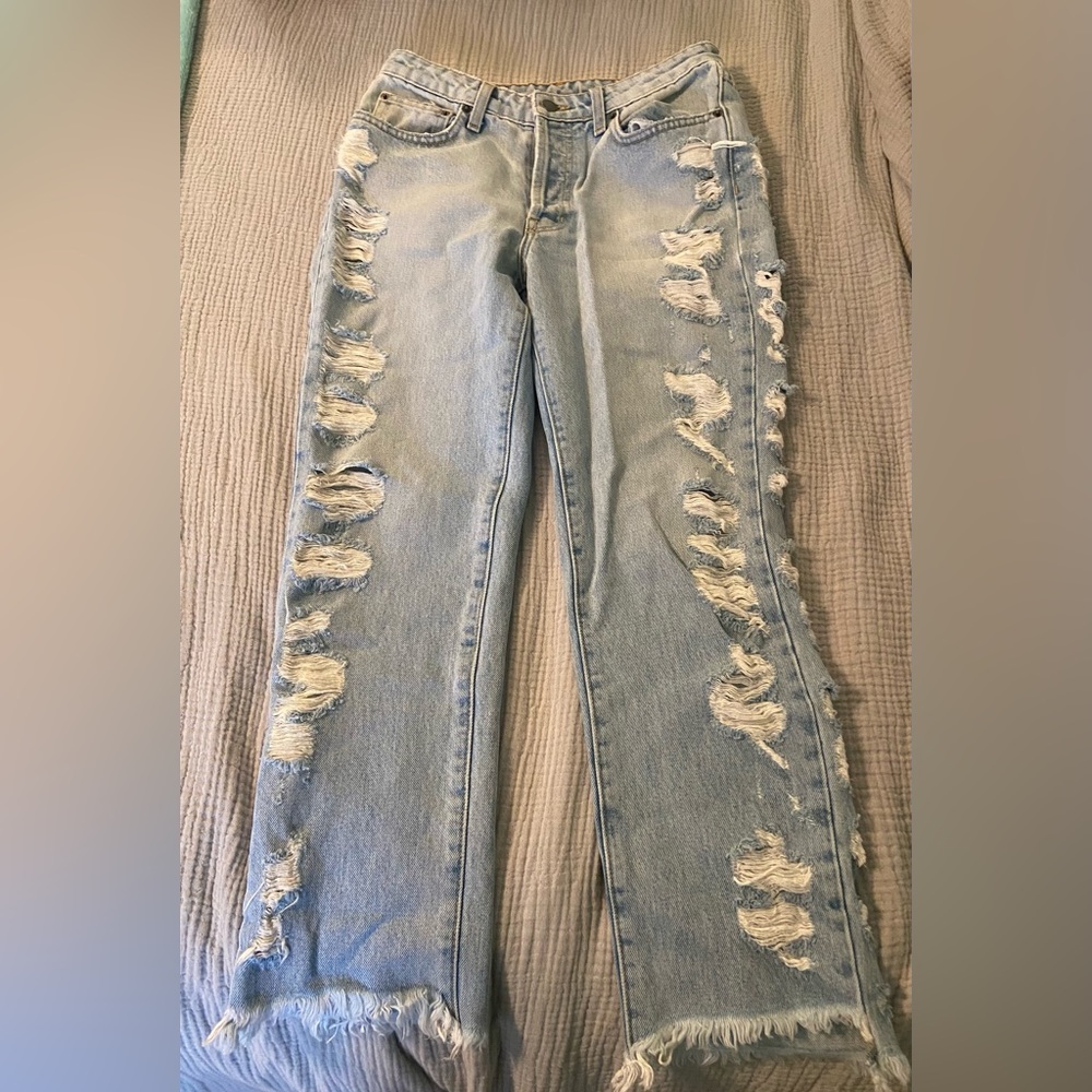 Distressed Carmar Denim Jeans